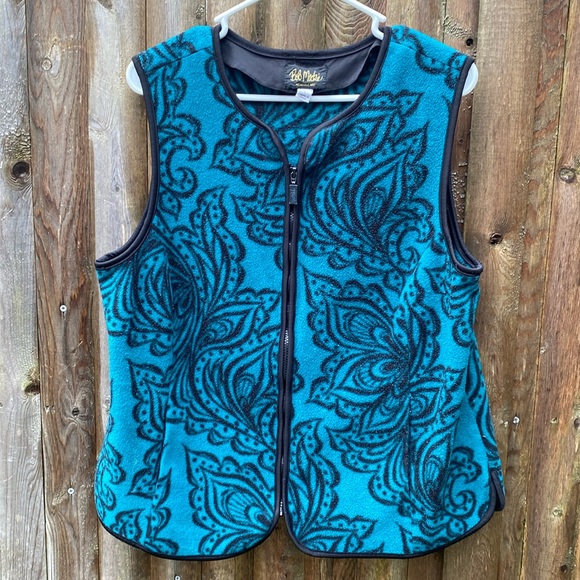 Bob Mackie Fleece Vest size L - Picture 1 of 3